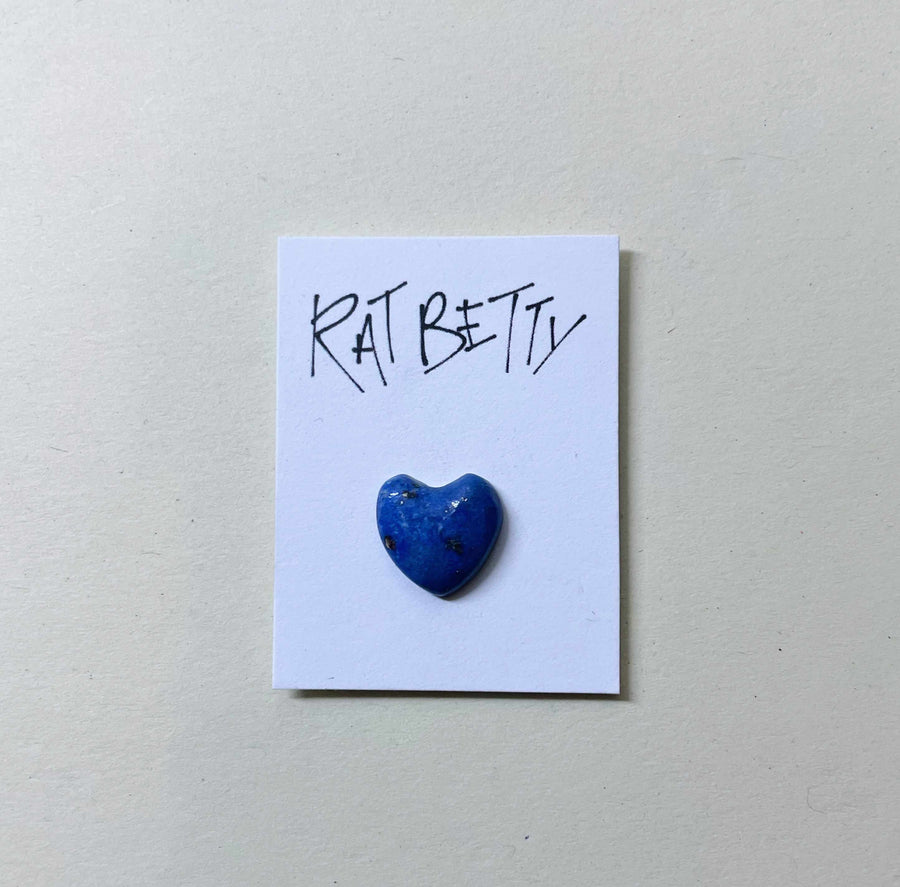 Blue Lapis Chubby Heart Ring